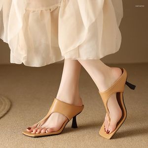 スリッパブランド大規模47 48屋外夏の女性フリップフロップオープントゥーセクシーなハイヒールサンダルスリッジスライドエレガントな靴