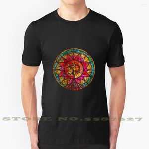 Erkek Tişörtleri Yaşam Ağacı Mandala Siyah Beyaz Tshirt Erkekler Kadın Meditasyon Farkındalık Yoga Om Sembol Budizm Lotus Çiçek Pembe