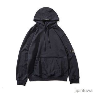 2023 CP 디자이너 재킷 패션 회사 남성 Hoodie 캐주얼 한 느슨한 후드티 스웨트 셔츠 코튼 후드 풀오버 힙합 스트리트웨어 포켓 고글 렌즈 장식 WXY4