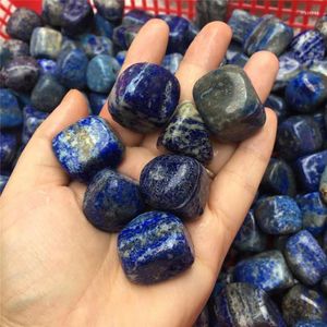 Decorative Figurines Natural Lapis Lazuli Tumbled Stone Irregular Polishing Mineral Crystal Palm For Chakra Healing