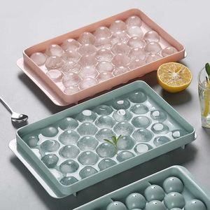 Eis Werkzeuge Hausgemachte Runde Rhombus Eisform mit Deckel Abdeckung Ice Ball Maker Einfach Sauber Küche Zubehör Sommer Gadgets Z0308
