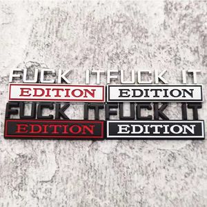 Decoração de festa Fuckit Car Sticker Auto Truck 3D Badge emblema Decal
