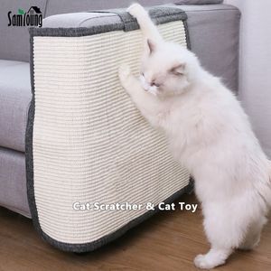 Kattmöbler Scratchers Scratcher For Sofa Protector Natural Sisal Scratching Post Pad Kitten Toys Grey Pet Supplies Fast Delivery 230309