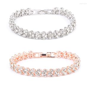 Bangle 2023 Amante da moda Girls Amigo Bangles Wedding Bridal Gift Woman 925 Sterling Silver Crystal Stretch Shine Bracelets