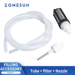 ZONESUN acessório para máquina de enchimento um conjunto de tubo de tela de bico para máquina de enchimento ZS-DPYT12P