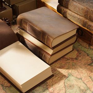 Notepads High quality vintage Handmade Notebook Original Sketch Organizer Retro Leather Notepad Environmental Paper Creative Notebook 230309