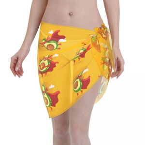 Costumi da bagno da donna Bikini da spiaggia da donna Cover Up Divertente Avocado Wrap Skirt Sarong Scarf Beachwear Costume da bagno Costumi da bagno