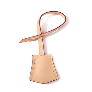 Handgjorda riktiga Vachetta Leather Key Bell Clochette Bagage Tag för handväskor288g