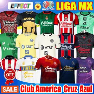 Anpassad 22 23 Club America Soccer Jerseys 2022 2023 Atlas FC Naul Tigres tredje Chivas Guadalajara 200th Xolos Tijuana Cruz Azul Special UNAM