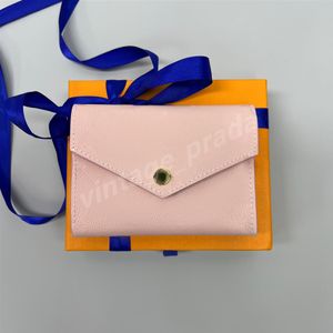 Portamonete in vera pelle di alta qualità Luxurys Designer Borsa di moda Uomo Portamonete da donna Pelle di agnello nera 274K