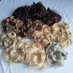 Evermagic Human Hair Hairtied Ladies Hairband Women Scunchies Haarbrötchen für Mädchen Ladies Bag Geschenke Party