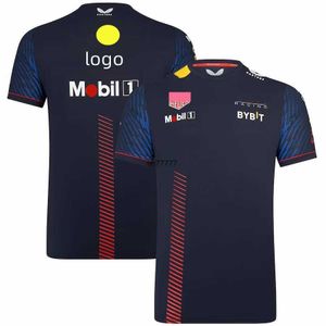 Ladd 2023 New Men e Women F1 Team T-Shirt S 2023 Site oficial Terno de corrida de mangas curtas Esportes de verão Lazer respirável yggy