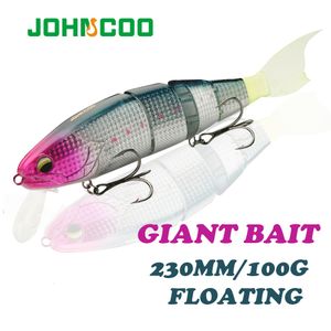 Iscas iscas de iscas de nadar na isca articulada isca de pesca flutuante isca dura com isca de pesca de jerk para grande isca de isca pike chinnow Lure de alta qualidade 230309