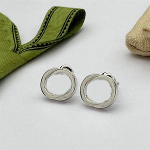 Trendige Damen-Luxus-Designer-Ohrringe für Teenager-Mädchen 12–14, besondere Geschenke, diamantvergoldete, gedrehte Buchstaben, Ohrringe, Schmuck, Ohrstecker ZB034 E23