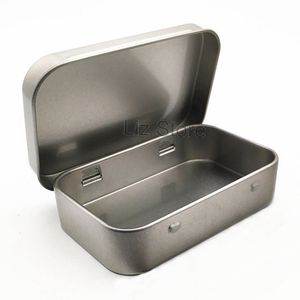 Metall Rechteckige Leere Box Weißblech Mini Tragbare Süßigkeiten Kleinigkeiten Container Hause Rauchen Tabak Lagerung Organizer Kleine Box TH0836