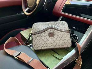 675891 Tasarımcı Messenger Çanta Evrak Çantası Unisex Erkek Kadın Kamera Çantası Moda Çift g Desen Retro Crossbody Omuz Çantaları Neo Vintage Çanta