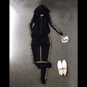 23ss Designer brand tracksuit Spring Autumn New Korean Fashion Actually Hooded Coat Pants Sports Suit High end Foreign Trade Womens Wear womens clothing