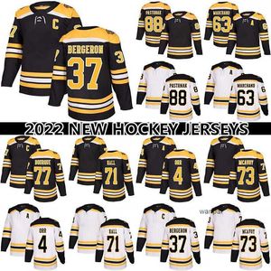 Custom 37 Patrice Bergeron Jersey 88 David Pastrnak 63 Brad Marchand 71 Taylor Hall 73 Charlie McAvoy 4 Bobby Orr Reverse Retro Hockey Jers