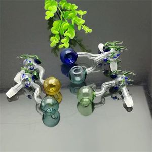 Hookahs New Color Torneira Pote na Europa e America Bongs Glass Glass Smoking Pipe