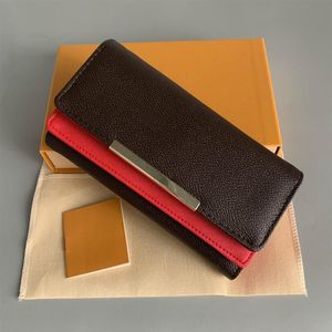 2019 wysyłka całe czerwone dna lady długi portfel wielokolorowy projektant portmonetka etui na karty oryginalne pudełko kobiety klasyczny zip224M