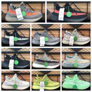 Sıcak Klasik Koşu Ayakkabıları Tasarımcı Erkek Kadınlar OG kaymaz spor ayakkabıları örgü lüks v2 flats Dantel Up Outdoor Pecthictivesoft Sole Sneakers 36-46