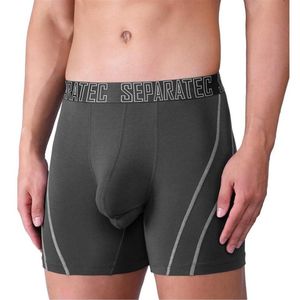 Underpants Separatec Men's Soft Bamboo Rayon Separate Pouch Underwear Long Leg Boxer2351