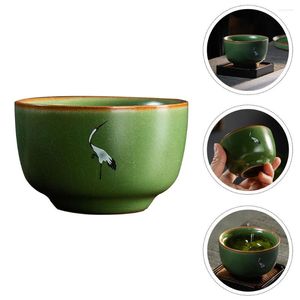 Koppar tefat keramisk te cup kinesisk stil hushåll kungfu teacup hållare