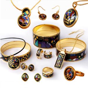 Bangle 2023 Tillbehör Fantasy Series Fashion Emamel Jewelry Cloisonne Woman Armband Pendant Ringörhängen