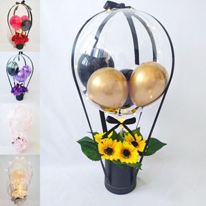 Other Event Party Supplies Luminous Hug Bucket Flower Basket Balloon Rose Bouquet Party Arrangement Decor Romantic Birthday Valentines Day Confession Gift 230309