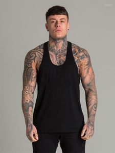 Erkek tank üstleri marka fitness yelek erkek kolsuz gömlek vücut geliştirme çizgileri üst düz single'lar fanila kas giysileri pamuk tanktop