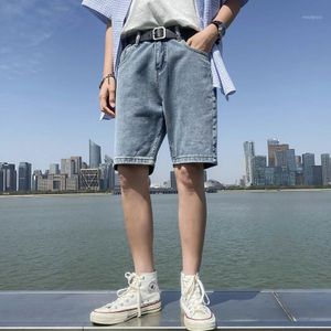 Men's Jeans Denim Shorts Summer Straight Pants Slim Casual Trendy Brand Patchwork 2023 Youthful Vitality