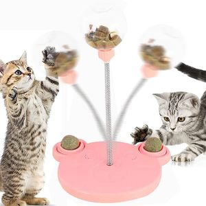 Cat Toys Leaking Food Ball Interactive Dispenser Dog Tumbler Treats Slow Feeder 230309