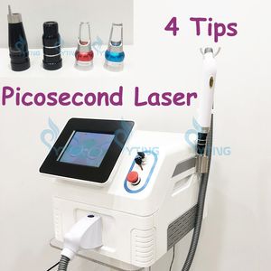 Picosekund Q-switch tatuering avlägsnande maskin pigmentering behandling kol skalning yag laser hudföryngring anti-aging picolaser utrustning