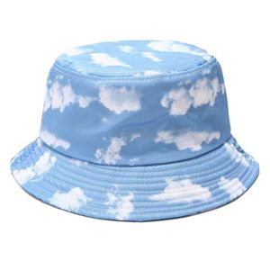 Wide Brim Hats Women Men Fire Butterfly Cloud Dragon Graffiti Print Bucket Hat Harajuku Hip Hop Wide Brim Sunscreen Fisherman Cap R230308