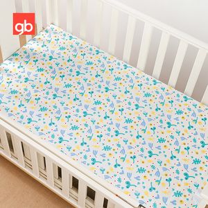 Yatak Setleri Goodbaby Bebek Takılı Beşik Çarşaf Yatak 70x130 Cm Yatak Kapağı Pamuk Bebek Standart Beş ve Toddler Yataklar için Değişen Pad 230309