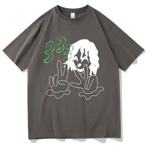 T-shirty męskie Bladee 333 Hip Hop Trend Skate Drenaż gang T Shirt Mężczyzn Mężczyzn Mash Mash Artistic Sense T-sens