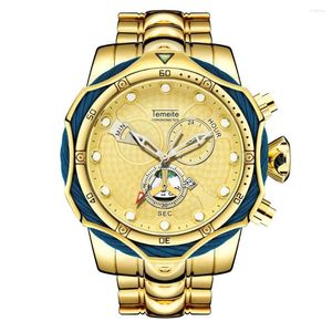 Orologi da polso ragazzo duro guarda il quarzo top di lusso oro personalità da uomo orologio da polso esagerato timer militare volo aereo 1963