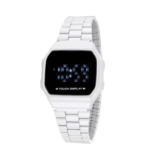 Unisex Sports Digital Quartz 시계 전체 기능 월드 타임 오리지널 충격 시계 LED 자동 터치 스퀘어 다이얼 전체 기능 오크 시리즈