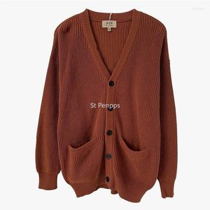 Men's Sweaters Knitwear Men's Cardigan Jacket Trendy V-neck Top Spring And Autumn Single-breasted Home Casual Long-sleeved Coat Sweater