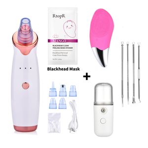 Dispositivos de cuidados de rosto Removedor de cravo a vácuo Pushing de limpeza de face Ance Pimple Black Dots Spot Spot Extrator Nano Sprayer Steamer 230308