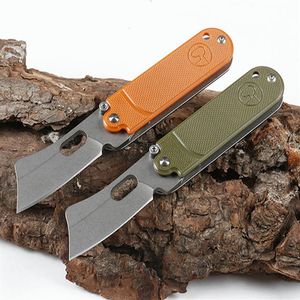Speciale aanbieding Serge Bean Mini Folding Knife 440C Stonewashed Blade Steel G10 Hendel EDC Pocket Keychain Knives182G