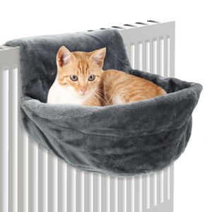 Kattbäddar möbler husdjur hängande soligt fönsterstolmontering kattunge hammock bekväm säng hylla vinter varma tillbehör 230309