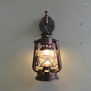 Wandleuchte, modische antike Lichter, Schmiedeeisen, Vintage-Laterne, Kerosinlampen