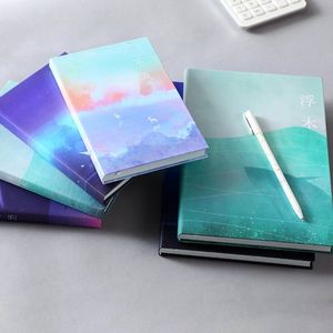 Anteckningar Creative Colorful Journal Notepad Planner Notebook With Ribbon Bookmark 112 Sidor For Women Men Teen Girls Student Gift 230309