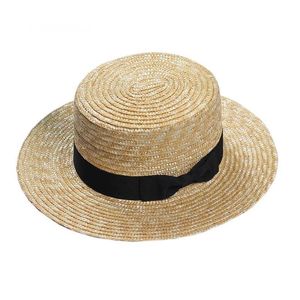 Chapéus largos da borda Chapéu de praia feminina feminina Casual feminino Casual Lady Lady Classic Flat Bowknot Sun Women Women Fedora Hatwide