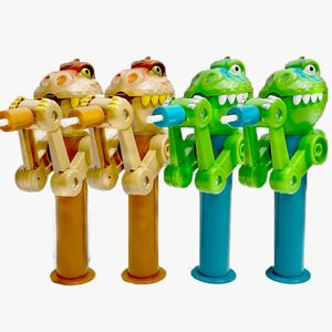 Toys de gato 4 PCs Big Big Bouth Dinosaur Catnip Ball Robot Lollipop Holder Novty Ravel Toy Toy Cute Creative Gifts Cat Toy Catnip 230309