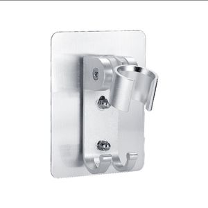 Supporto per soffione doccia adesivo forte per bagno Staffa per montaggio a parete per soffione portatile regolabile con 2 ganci KDJK2303