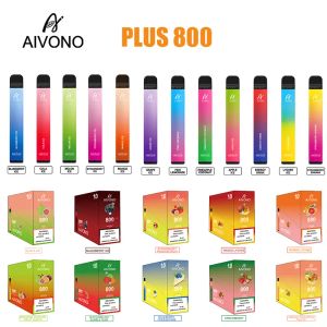 Orijinal 0%/2%/5% AIVONO AIM PLUS 800 Puffs Elektronik Sigaralar tek kullanımlık 550mah Pil vapers cigarrillos desechables önceden doldurulmuş 3.2ML Kapasiteli vapes