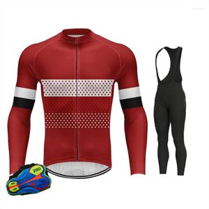 Hunting Jackets 2023 Pro Team Spring And Autumn Cycling Clothes Men Long Sleeve Jersey Suit Outdoor Riding Bike MTB Clothing Bib Pants Set