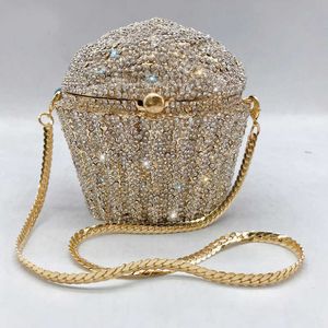 Bolsa feminina bolsas e bolsas sacos para mulheres designer de luxo noite banquete saco bonito cristal strass mini bolsa de ombro 230309